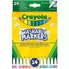 Marcadores Laváveis Crayola: Conjunto de marcadores finos laváveis - 24 unidades