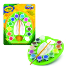 Crayola: Paleta com tinta lavável e pincel - 12 peças