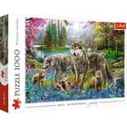 Trefl: Familie de lupi - puzzle cu 1000 de piese