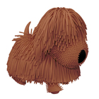 Jiggly Pets: Figurină câine Puli - maro