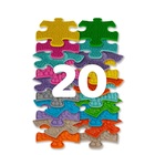 Muffik: Szenzoros ortopédiai mini puzzle szőnyeg szett - 20 db-os