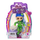 Barbie: Extra - Mini-păpușă extravagantă cu păr albastru