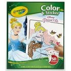 Prințesele Disney: Carte de colorat cu autocolante