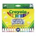 Crayola: Ar šauru galu, mazgājami flomāsteri - 24 gab.