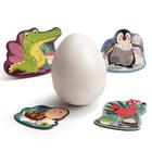 Topbright: Set de 4 puzzle despre animale în ou