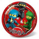 Ninja mintás gumilabda - 23 cm
