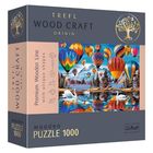 Trefl Puzzle Wood Craft: Színes légballonok – 1000 darabos puzzle fából
