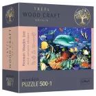 Trefl Puzzle Wood Craft: Sea Life - puzzle din lemn cu 500+1 de piese