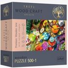 Trefl Puzzle Wood Craft: Színes koktélok – 500+1 darabos puzzle fából