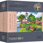 Trefl Puzzle Wood Craft: Nyári kikötő – 500+1 darabos puzzle fából