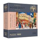 Trefl Puzzle Wood Craft: Christmas Alley - puzzle din lemn cu 1000 de piese
