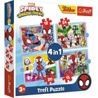 Trefl: Echipa Spiday - puzzle 4-în-1