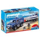 Playmobil: Camion de poliție cu barcă - 5187