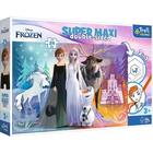 Trefl: Frozen 2 Aventuri - puzzle maxi cu două fețe și de colorat - 24 piese