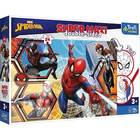 Trefl: Spider-Man în acțiune - puzzle maxi cu două fețe și de colorat - 24 piese