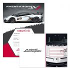 Ars Una: Lamborghini invitație de petrecere cu plic, în lb. maghiară