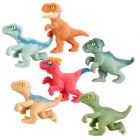 Goo Jit Zu: Jurassic World - Set de 6 mini-figurine de acțiune care pot fi întinse