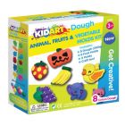 Kid Art: Zöldségek, gyümölcsök és állatok gyuma készlet, 8 színű