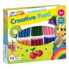 Kid Art: Modellező gyurma készlet, színes - 10 db-os
