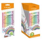 Y-Plus: Rainbow Pastel színes ceruza hegyezővel, 12 db-os