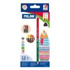 Milan: Set de 12 creioane colorate cu două capete