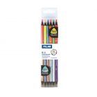 Milan: Fluo and Metal Set de 6 creioane colorate cu două capete