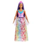 Barbie Dreamtopia: Lila hajú hercegnő baba különleges ruhában