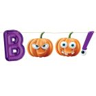 Boo! Ghirlandă de hârtie de Halloween - 150 cm