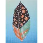 Diamond Dotz: Ponto de Diamante - Pena de Pássaro Colorida, 18 x 25 cm