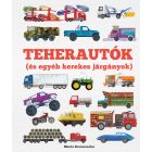 Camioane și alte vehicule cu roți - carte pentru copii, în lb. maghiară