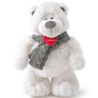 Lumpin Icy urs polar de pluș cu fular tricotat - 30 cm
