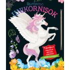 Unicorni ascunși - carte de colorat cu pagini de gravat