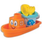 Homokozó készlet hajóval – Tengeri állatok, 35 cm