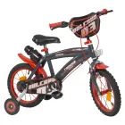 Toimsa: Bicicleta infantil Vulcano - tamanho 14, vermelho e preto