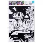 Tookyland: Conjunto de coloração aveludado com 16 marcadores – Dinossauros, 30 x 25 cm