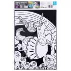 Tookyland: Conjunto de colorir aveludado com 16 canetas – Unicórnios, 30 x 25 cm
