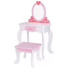 Tooky Toy: Houten kaptafel met hartvormige versiering