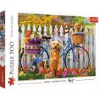 Trefl: rower i pieski - puzzle 500 elementów