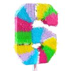 Piñata en forma de número - número 6