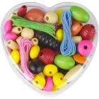 Lena: Holzkugeln in Holzkiste - verschiedene