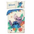 Stitch: Virág mintás kétrészes ágynemű garnitúra, pamut - 140 x 200 cm