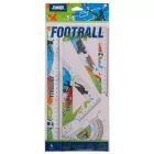 Junior: Conjunto de réguas com estampas de futebol - 4 peças