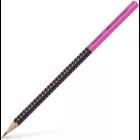 Faber-Castell: Grip pieštukas, HB - juoda-violetinė
