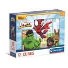 Clementoni: Cubo de Spidey y sus amigos - 12 piezas