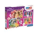 Clementoni: Edukit 4 in 1 spēļu kolekcija - Disneja princeses