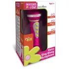Bontempi: Microfone de brinquedo para karaokê com efeitos de luz - rosa