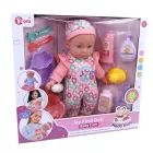 Bambola interattiva in tutina con accessori - 35 cm