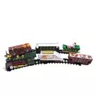 Set de tren navideño de vapor con figura de Papá Noel - 30 piezas