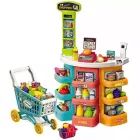 Juego de supermercado con carrito de la compra con ruedas - set de 76 piezas, 78 cm