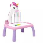 Einhorn-förmiger Projektor-Maltisch mit Licht- und Soundeffekten - verschiedene Arten